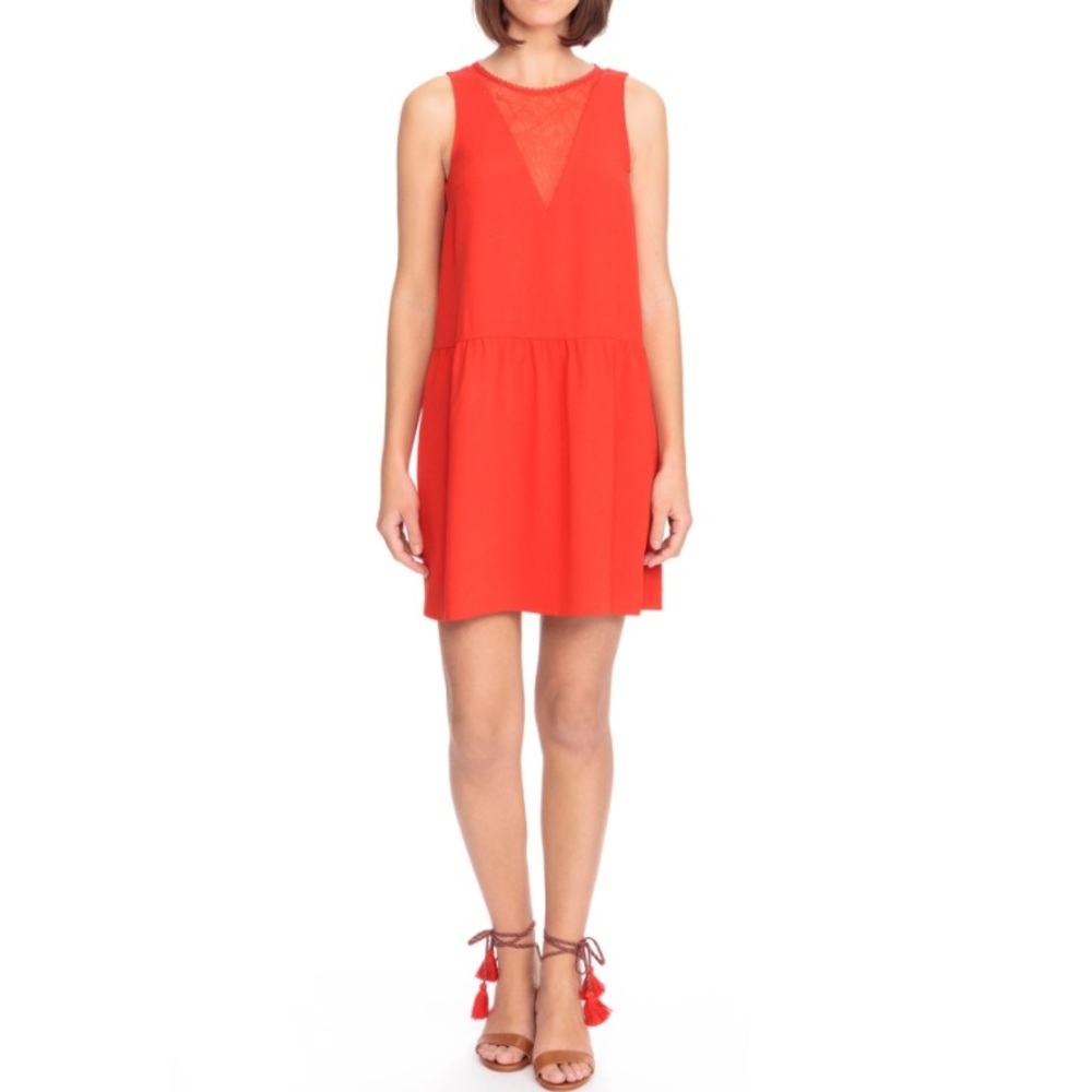 Sezane Red Mini Dress